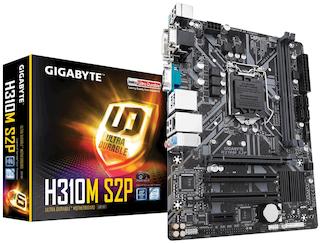 Материнская плата Gigabyte H310M S2P Soc-1151v2 Intel H310 2xDDR4 mATX AC`97 8ch(7.1) GbLAN+VGA+DVI+HDMI