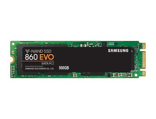 Накопитель SSD M.2 500Gb Samsung 860 EVO MZ-N6E500BW w520 r550