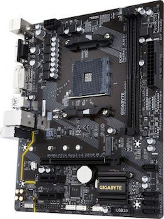 Материнская плата Gigabyte GA-AB350M-D3V Soc-AM4 AMD B350 2xDDR4 mATX AC`97 8ch(7.1) GbLAN RAID+VGA+DVI