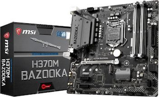 Материнская плата MSI H370M BAZOOKA Soc-1151v2 Intel H370 4xDDR4 mATX AC`97 8ch(7.1) GbLAN RAID+DVI+HDMI