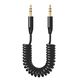 AUX аудиокабель Deppa 3.5мм - 3.5мм, витой, 1.2м, черный, (72155)