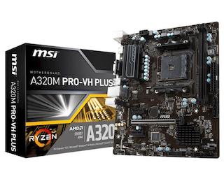 Материнская плата MSI AMD A320 SAM4 MATX A320M PRO-VH PLUS