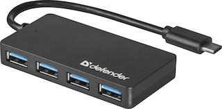 Концентратор USB3 4PORT DEFENDER QUADRO TYPE-C 83208