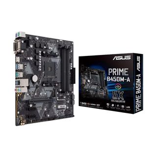 Материнская плата Asus PRIME B450M-A Soc-AM4 AMD B450 4xDDR4 mATX AC`97 8ch(7.1) GbLAN RAID+VGA+DVI+HDMI