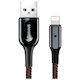 Кабель Baseus X-type Light USB Cable for Lightning 2A 1m Black