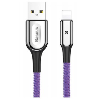 Кабель Baseus X-type Light USB Cable for Lightning 2A 1m Purple