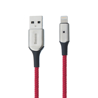 Кабель Baseus X-type Light USB Cable for Lightning 2A 1m Red