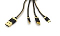 Кабель USB Innovation Lux 3 в 1, 1.2m, серый (O3IMT-OCTOPUS)