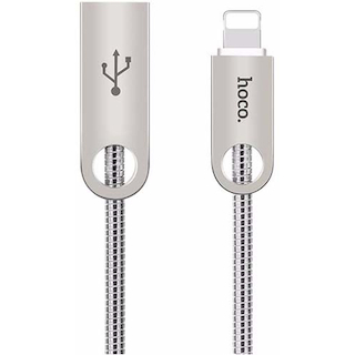 Кабель Hoco U8 Zinc Allo  USB Cable for Lightning  1m Silver