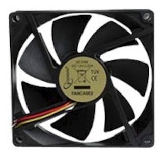 Вентилятор Gembird FANCASE/BALL, 92x92x25, подшипник, 3 pin, провод 30 см