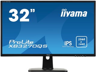 Монитор Iiyama 32" ProLite XB3270QS-B1 черный IPS 4ms 16:9 DVI HDMI DisplayPort M/M Mat HAS Pivot 12