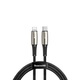 Кабель Baseus X-type Light Type-C Cable for Lightning 2A 1.3m Black