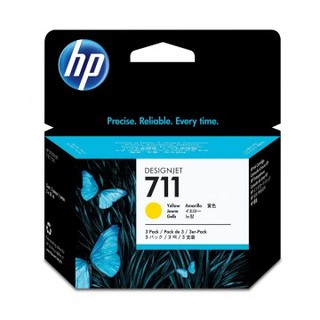 Набор картриджей HP 711 3-Pack 29-ml Yellow Ink Cartrige (CZ136A)