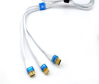 Кабель USB Innovation 3 в 1, 1.2m, 2A, белый (O3IMT-OCTOPUS)