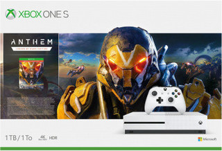 Игровая консоль Microsoft Xbox One S белый в компл.: игра: Anthem