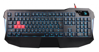 Клавиатура A4 B130 черный USB Gamer LED