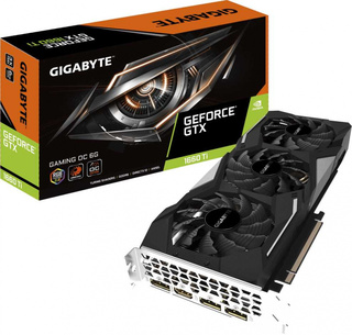 Видеокарта Gigabyte PCI-E GV-N166TGAMING OC-6GD NV GTX1660TI 6144Mb 192b GDDR6 12000/HDMIx1/DPx3/HDCP Ret