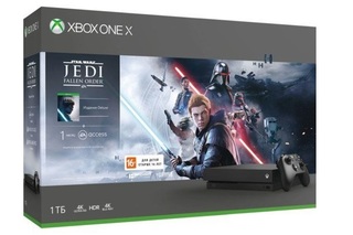 Игровая консоль Microsoft Xbox One X CYV-00421 черный в компл.: игра: STAR WARS + 1M EA ACCESS