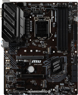 Материнская плата MSI Z390-A PRO Soc-1151v2 Intel Z390 4xDDR4 ATX AC`97 8ch(7.1) GbLAN RAID+VGA+DVI+DP