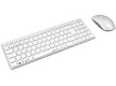 Клавиатура + мышь Rapoo 9300M White USB беспроводная slim