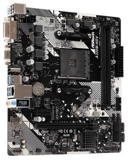 Материнская плата Asrock A320M-HDV R4.0 Soc-AM4 AMD A320 2xDDR4 mATX AC`97 8ch(7.1) GbLAN RAID+VGA+DVI+HDMI