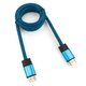 Кабель HDMI Cablexpert, серия Gold, CC-G-HDMI01-10M 10 м, v1.4, M/M, синий, позол.разъемы, ал. корпус, нейл. оплетка