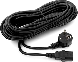 Удлинитель шнура питания Cablexpert PC-186-1-10M, 10м, Schuko- C13, 3x1кв.мм, черный, с заземлением, пакет