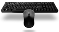 Клавиатура + мышь Rapoo X1800S клав:черный мышь:черный USB беспроводная