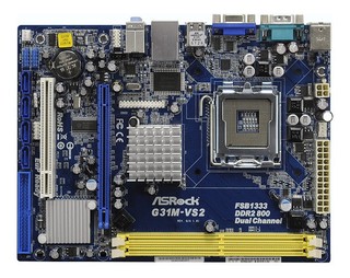 Материнская плата ASRock G31M-VS2 Soc-775 iG31 mATX SATA AC'97 6ch LAN +VGA bulk