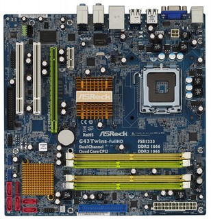 Материнская плата ASRock G43TWINS-FULLHD Soc-775 iG43 DDRII+DDRIII mATX  AC'97 8ch LAN-Gbt +VGA