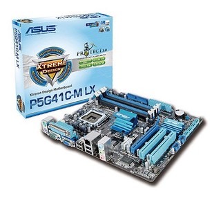 Материнская плата Asus P5G41C-M LX Soc-775 iG41 DDRII+DDRIII mATX SATA AC'97 8ch LAN-Gbt +VGA
