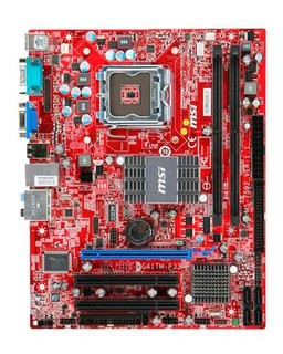 Материнская плата MSI G41TM-P33 Soc-775 iG41 mATX SATA AC'97 8ch. LAN-Gbt +VGA