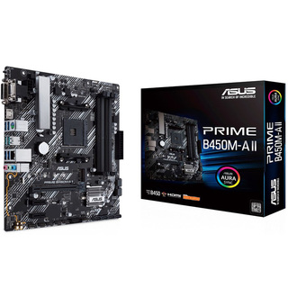 Материнская плата Asus PRIME B450M-A II Soc-AM4 AMD B450 4xDDR4 mATX AC`97 8ch(7.1) GbLAN RAID+VGA+DVI+HDMI