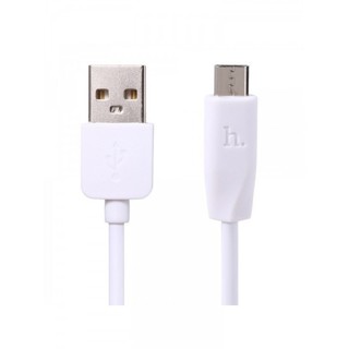 Кабель USB 2.0 hoco X1, 1м, AM/microBM, белый
