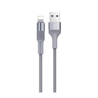 Кабель Borofone BX21 Lightning 1 m Metal Gray
