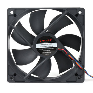 Вентилятор Gembird D12025SM-4, 120x120x25, втулка, 4 pin, провод 30 см