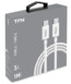Кабель TFN Type-C, 1m  White (TFN-CUSBCC1MTPWH)
