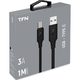 Кабель TFN USB Type-C, 1.0м black (TFN-CUSBCUSB1MBK)