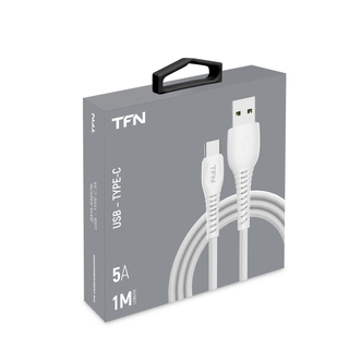 Кабель TFN Type-C, FORZA, 1m  White (TFN-CUSBCUSB5A1MWH)