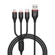 Кабель Borofone BX17 3-in-1 Lightning/MicroUSB/Type-C 1m