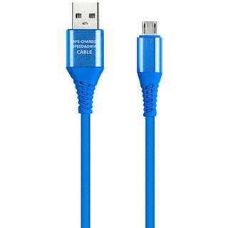 Кабель Smartbuy USB - MicroUSB 2A 1m синий (IK-12ERGbox blue)