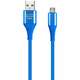 Кабель Smartbuy USB - MicroUSB 2A 1m синий (IK-12ERGbox blue)