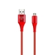 Кабель Smartbuy USB - MicroUSB 2A 1m красный (IK-12ERGbox red)