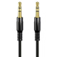 Кабель INTERSTEP AUX (jack 3.5mm - jack 3.5mm ) 2m черный