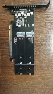 Адаптер переходник PCI-E X16 M.2 M Key 4xSSD NVME