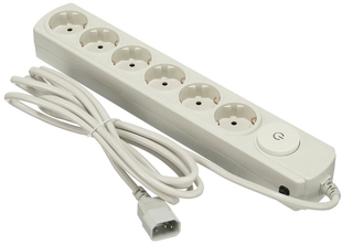 Сетевой фильтр Ippon BK132 3м (6 розеток) белый UPS