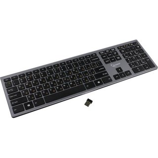 Клавиатура Gembird KBW-1 USB 109 клавиш , бесшумная, радио