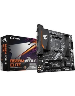 Материнская плата Gigabyte B550M AORUS ELITE Soc-AM4 AMD B550 4xDDR4 mATX AC`97 8ch(7.1) GbLAN RAID+DVI+HDMI