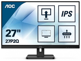 Монитор AOC 27" Professional 27P2Q черный IPS LED 16:9 DVI HDMI M/M матовая HAS Pivot 250cd 178гр/178гр 1920x1080 D-Sub DisplayPort FHD USB