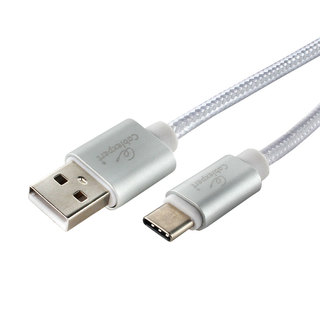 Кабель USB Cablexpert CC-U-USBC02S-1M, AM/TypeC, серия Ultra, длина 1м, серебристый, блистер